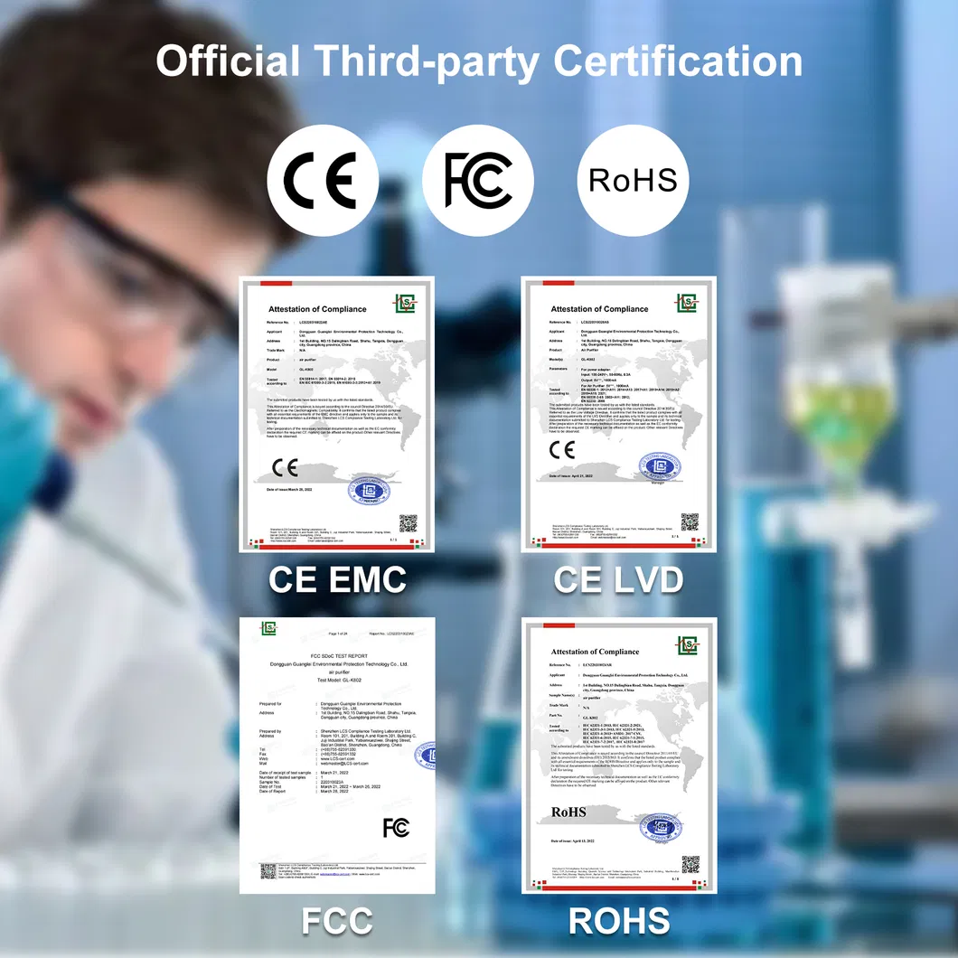 Fashion Air Cleaner with UV Lamp Negative Ion Air Purifier