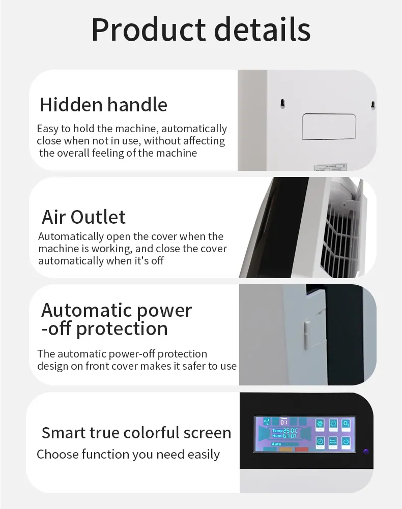 Fashion Air Cleaner with UV Lamp Negative Ion Air Purifier