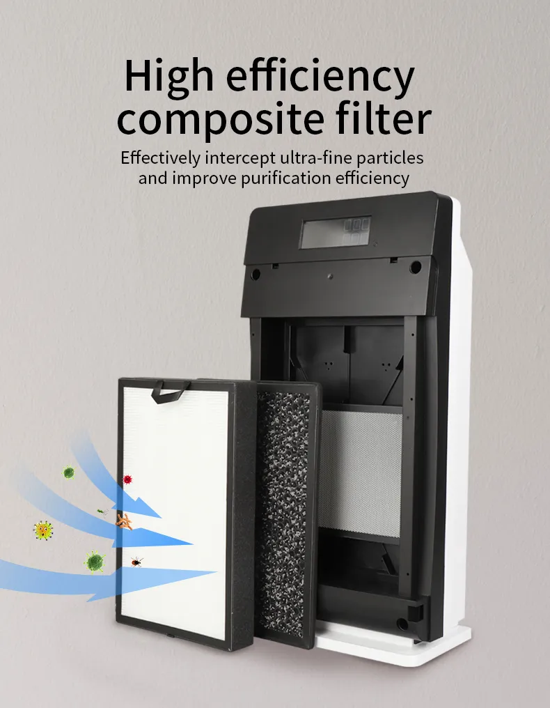 Fashion Air Cleaner with UV Lamp Negative Ion Air Purifier