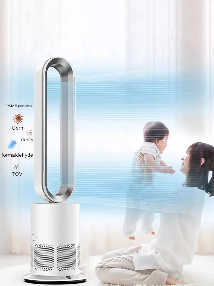 41-Inch Sleek Bladeless Fan and Air Cleaner Combo