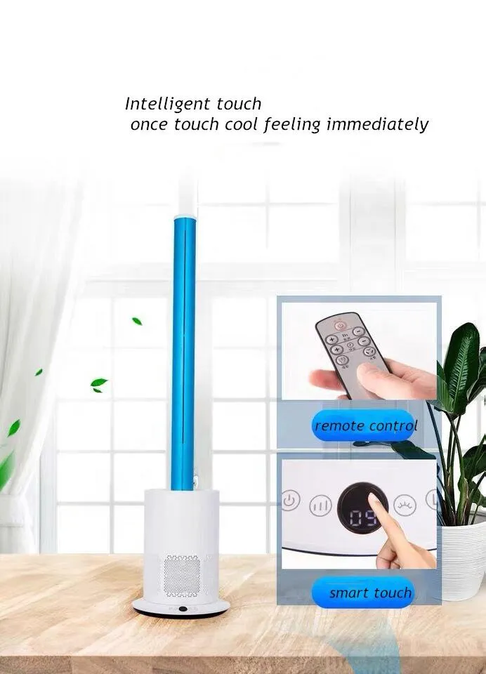 CE Certified 105cm Bladeless Fan with Air Purification Technology