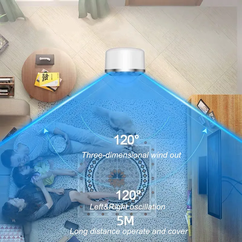 Floor Leafless Cooling Air Negative Ion Cleaner Plasma Tower Bladeless Fan