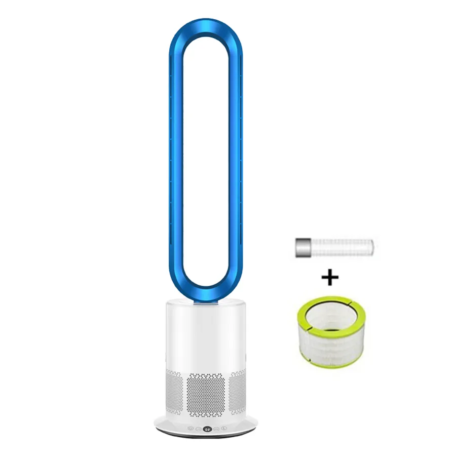 Floor Leafless Cooling Air Negative Ion Cleaner Plasma Tower Bladeless Fan