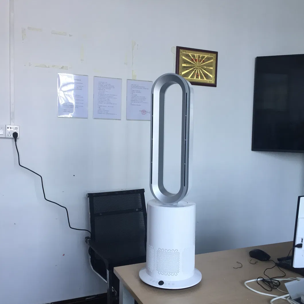 Ultra-Quiet Bladeless Fan with HEPA Filtration for Home