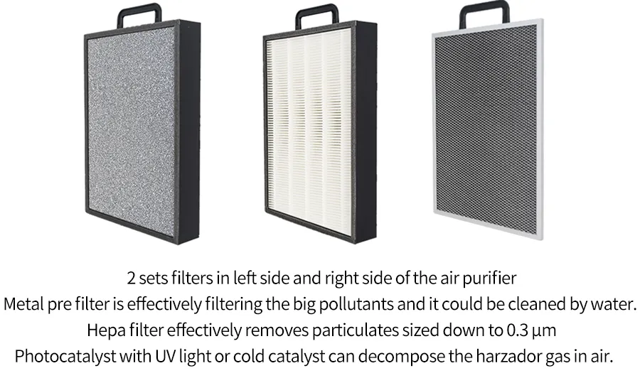 Hot Sale Source Factory HEPA Filter Room WiFi Air Purifier