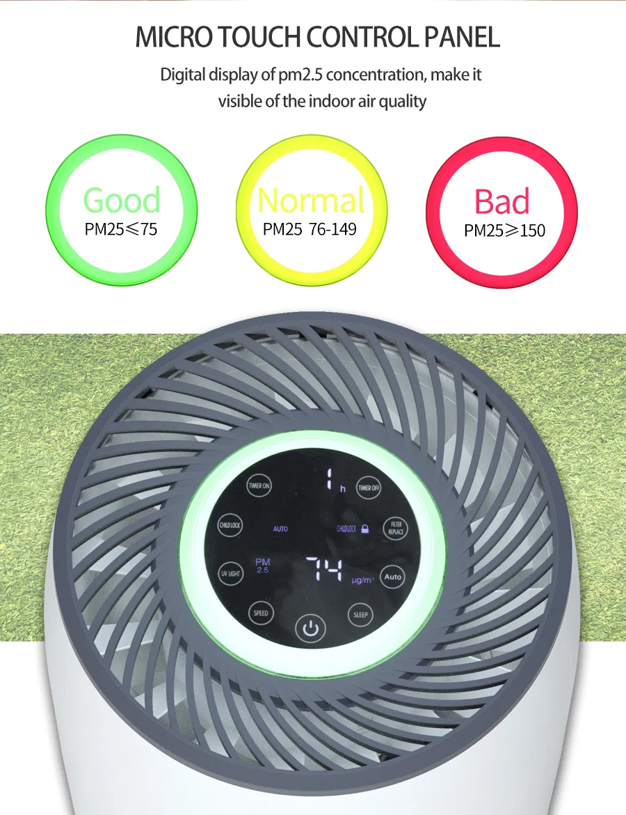 High Cadr 200m3/H Dust Virus Cleaner Office Home Air Purifier