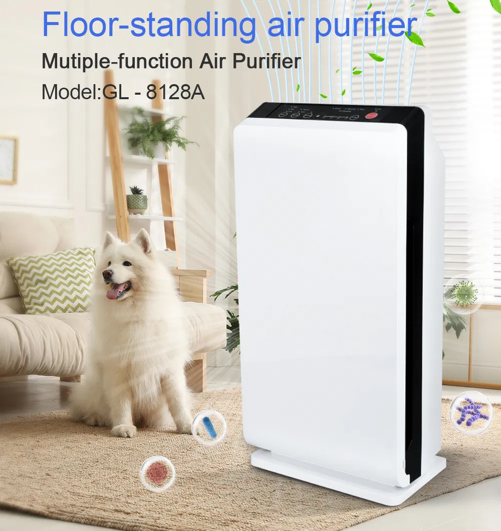 HEPA &amp; Carbon Filter High Ionizer UV Sterilizer Home Air Purifier with Timer