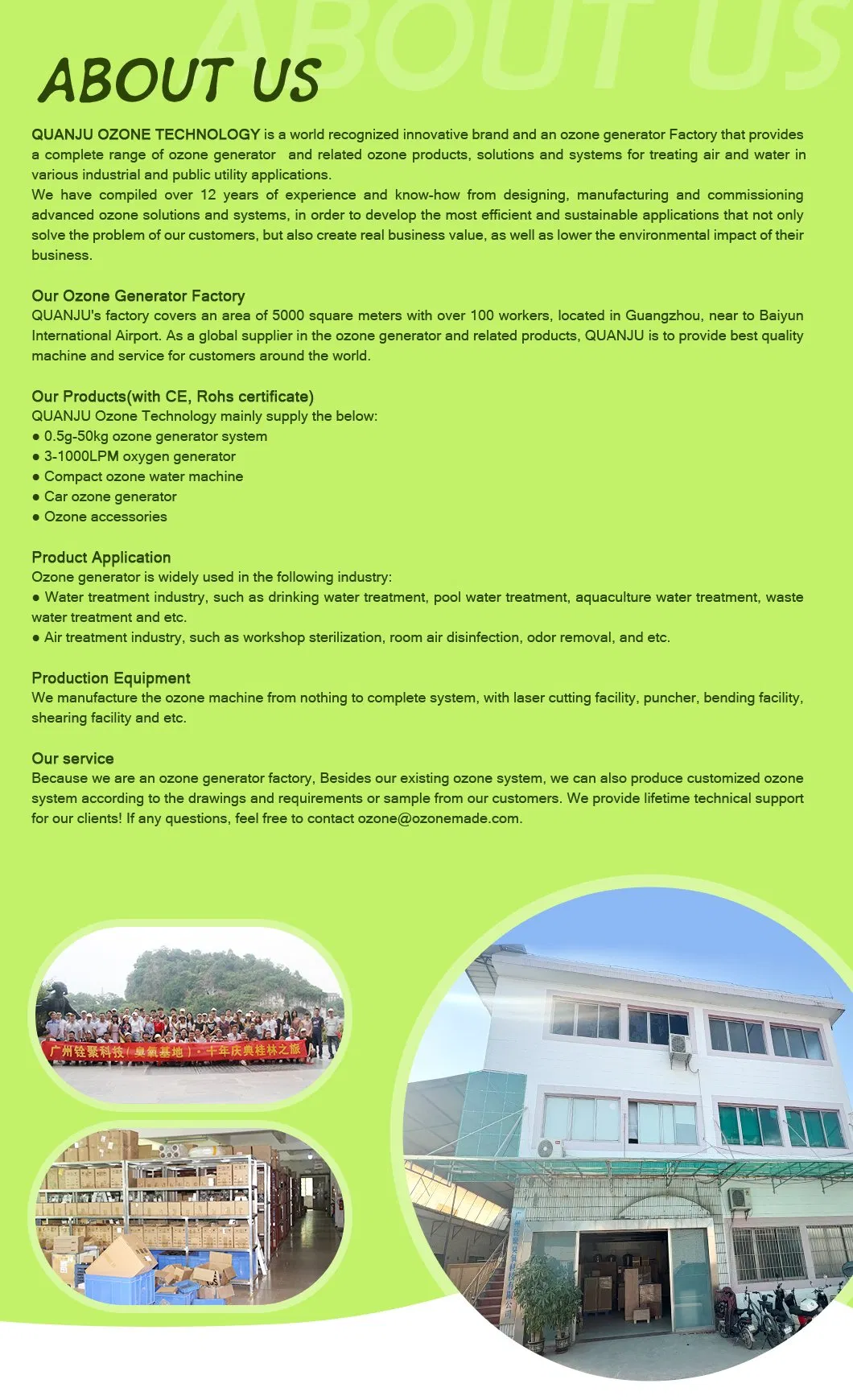 Stainless Steel Ozone Car Sterilizer for 4s Shop Car Odor Removal Purify