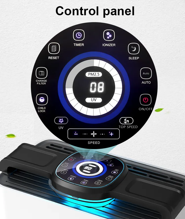 Healthy HEPA Air Machine Electrostatic High Quality Household Air Purifier