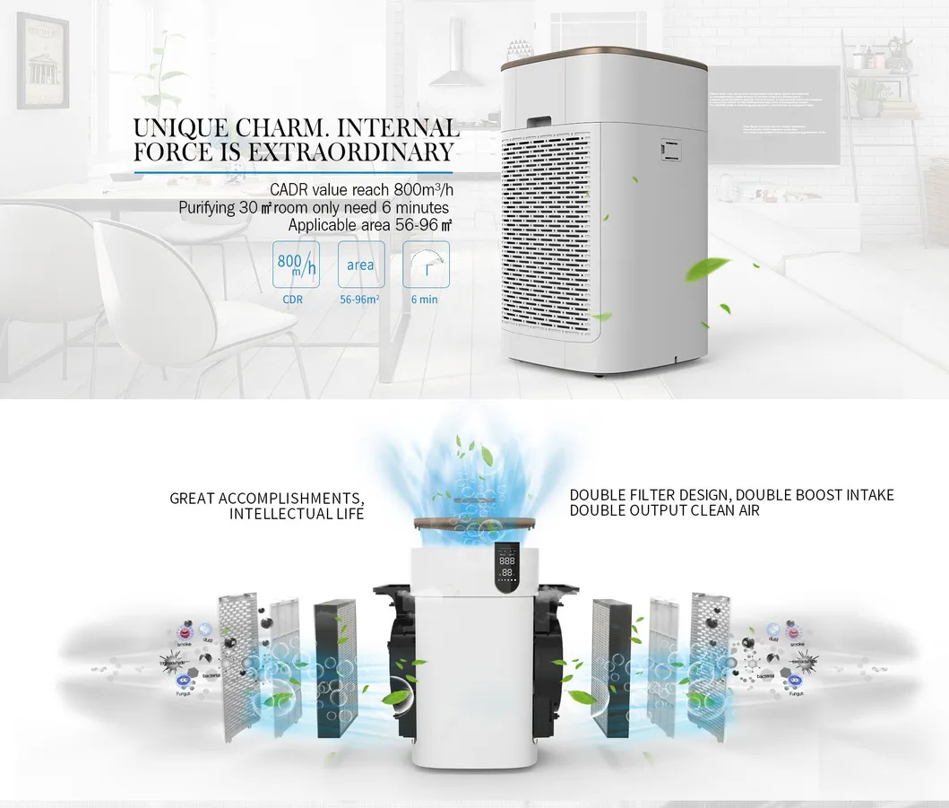 Hot Sale Commercial Smart Plasma Air Purifier with Factory Price
