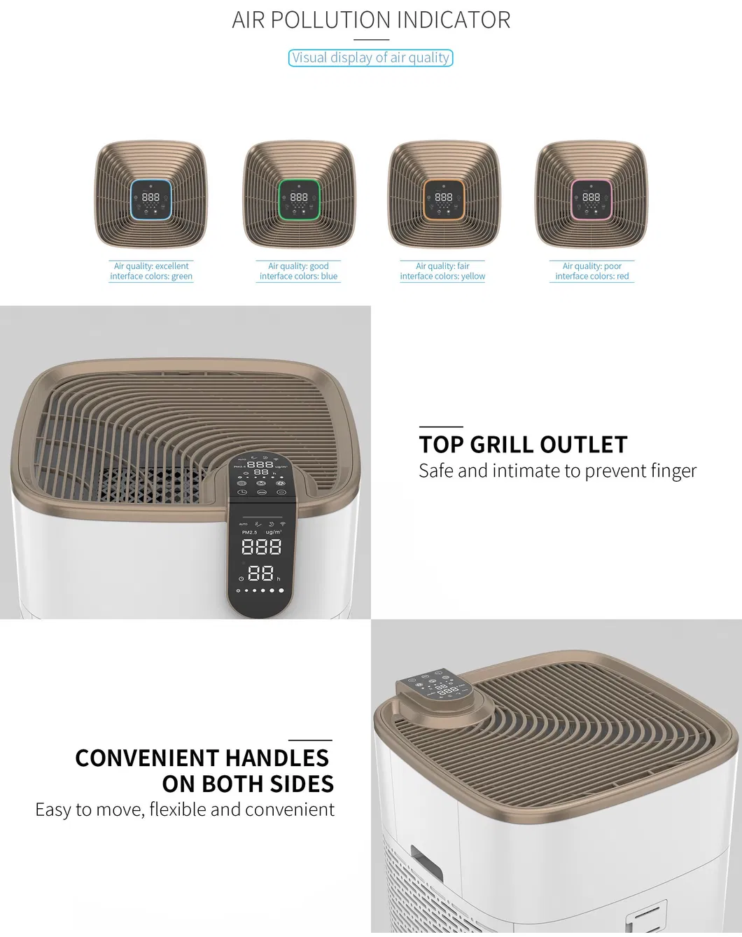 Hot Sale Commercial Smart Plasma Air Purifier with Factory Price