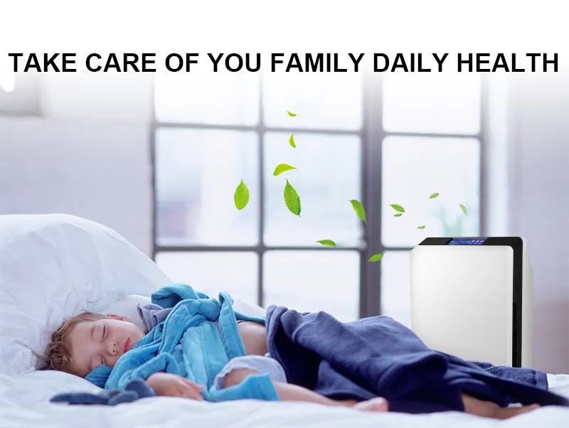 Home Ozone and Ionizer Air Cleaner HEPA Filter Air Purifier