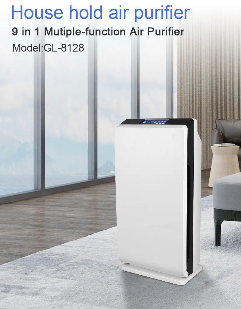 Home Ozone and Ionizer Air Cleaner HEPA Filter Air Purifier