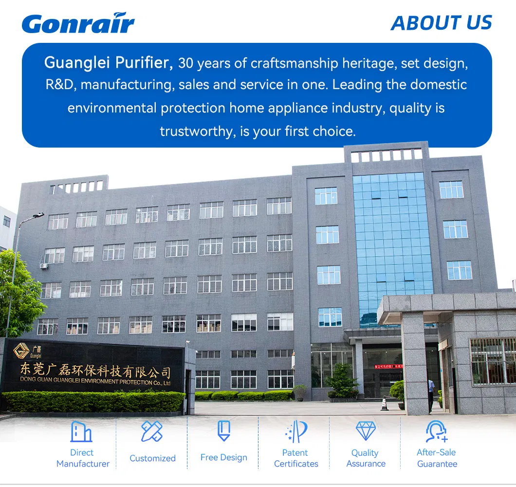 High Efficiency HEPA Ionizer UV Sterilizer Floor Standing Bedroom Air Purifier