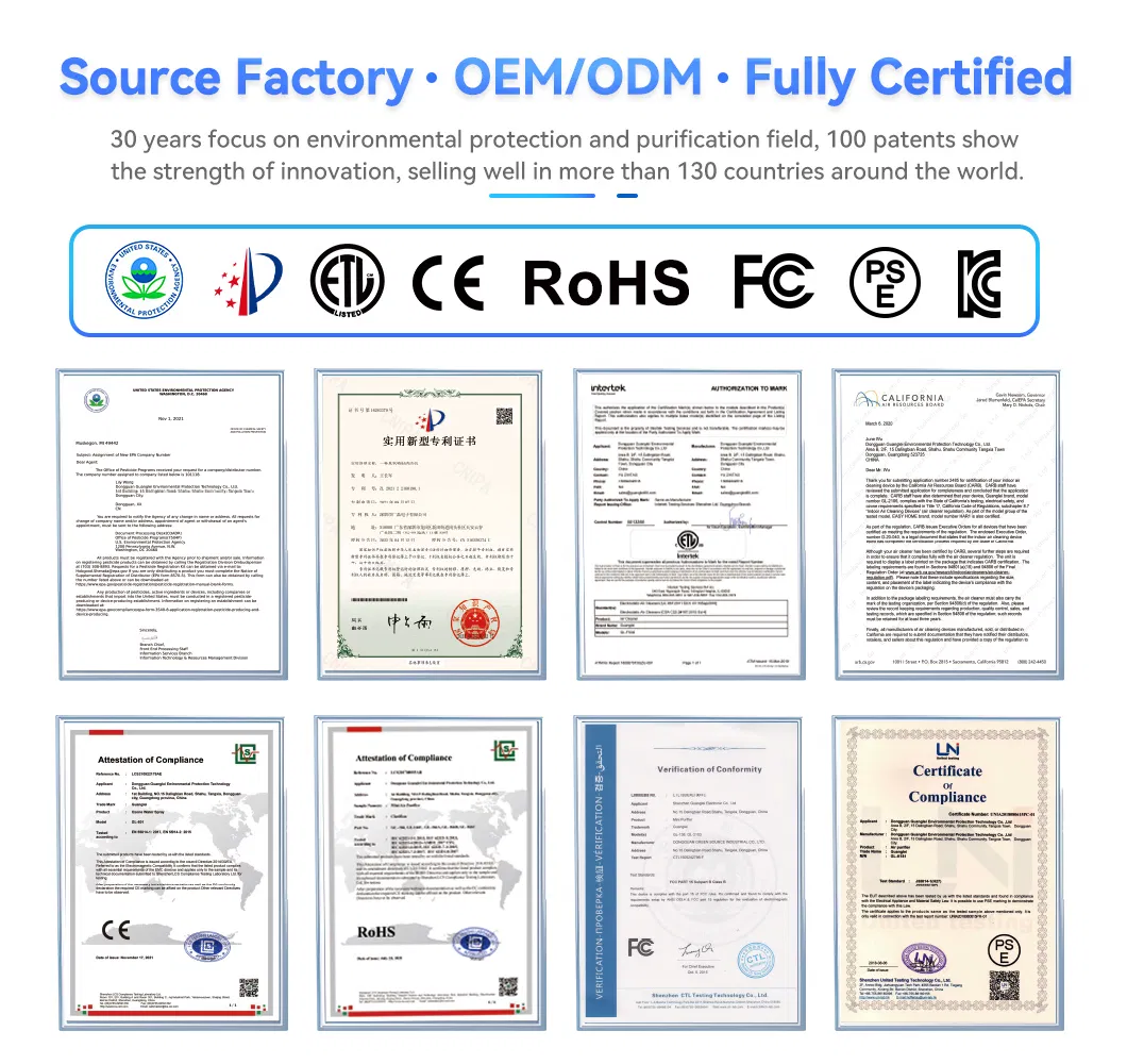 High Efficiency HEPA Ionizer UV Sterilizer Floor Standing Bedroom Air Purifier