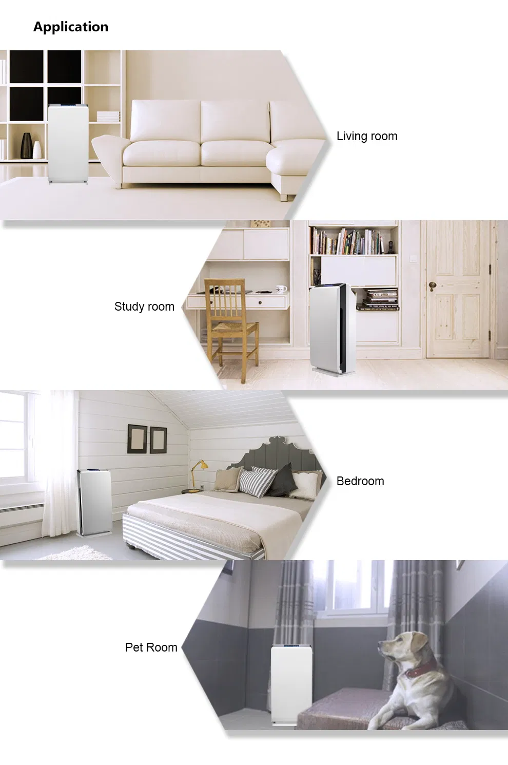 Remove Dust Pm2.5 Formaldehyde UV Sterilizer Air Purifier Air Cleaner