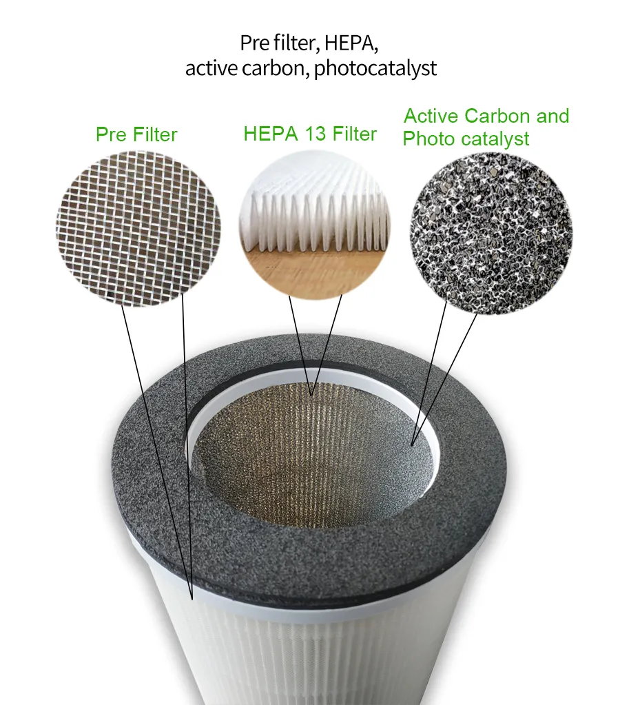 Remote WiFi APP Medium Room Air Purifying HEPA Filter Air Purifier