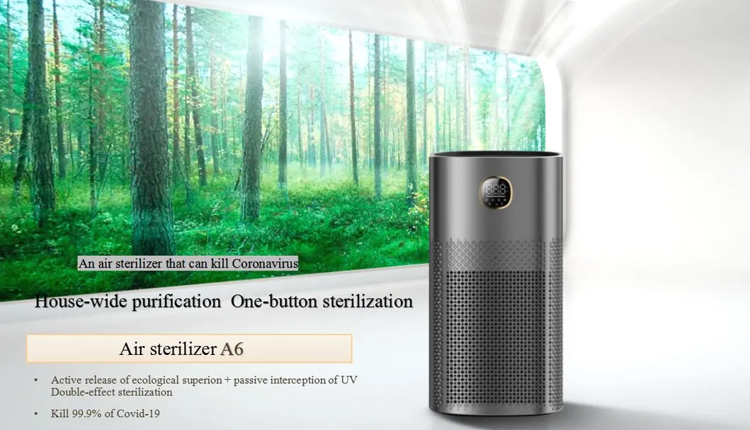 Home Air Purifier with H13 HEPA Carbon Filter for Air System
