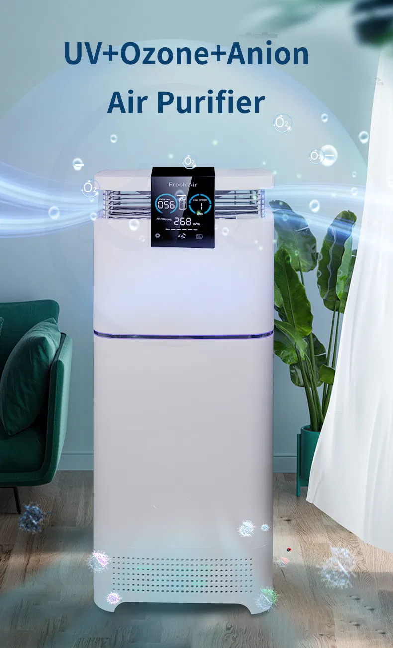 Premium Air Purifier with UV Germicidal Light, Pm2.5 Display & Timer Function