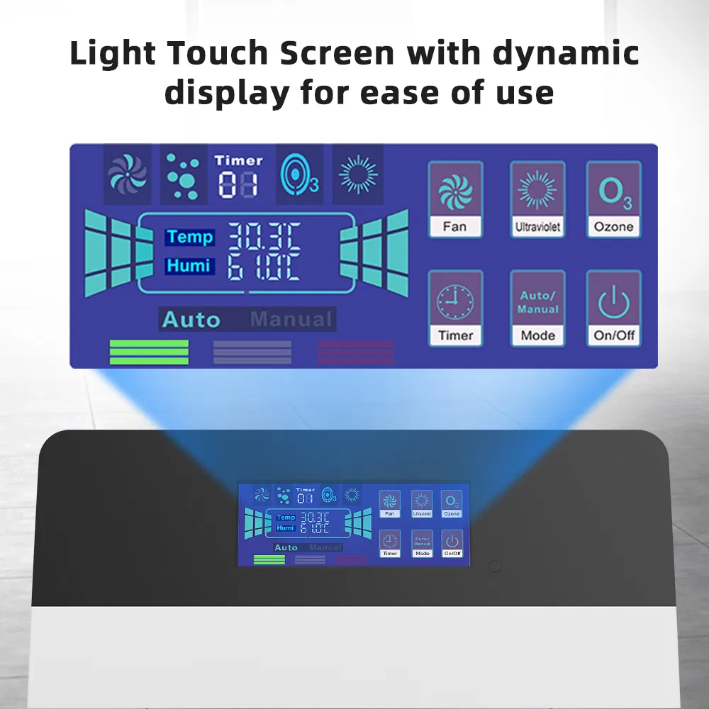 Negative Ion UV Light Ozone HEPA Carbon Coldcatalyst Filter Air Purifier