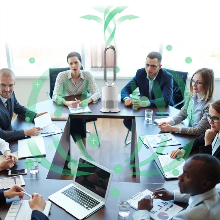 Ultra-Quiet 29-Inch Bladeless Fan with HEPA Air Purification