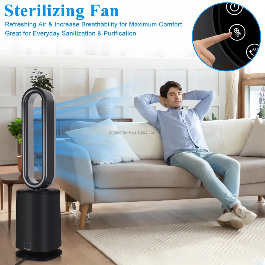 Home Electric Plasma 10 Windspeed Tower Air Cooler Bladeless Fan Air Purifier