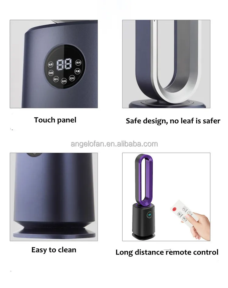 Home Electric Plasma 10 Windspeed Tower Air Cooler Bladeless Fan Air Purifier