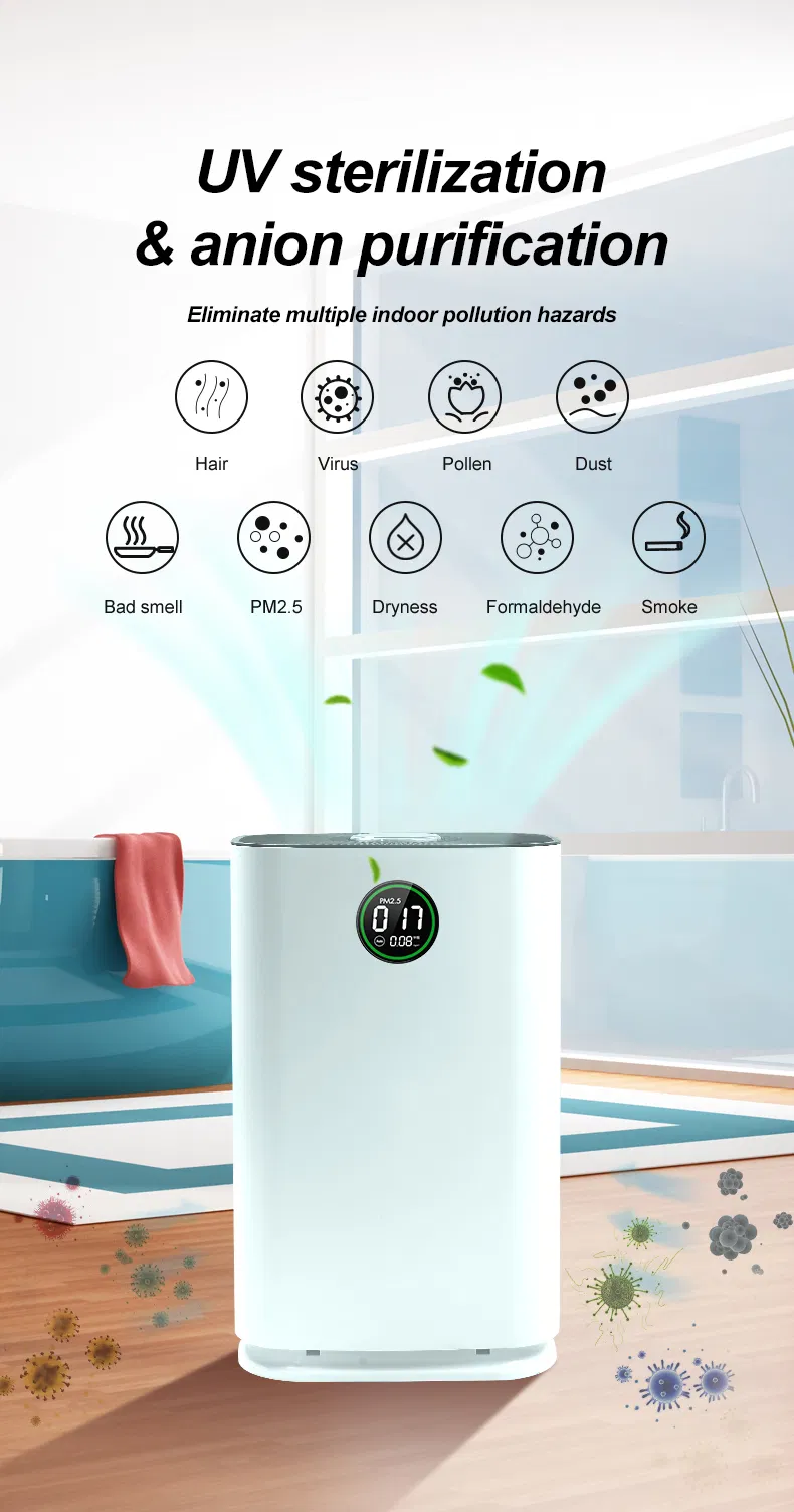 HEPA14 Air Purifier with Negative Ions &amp; Humidification