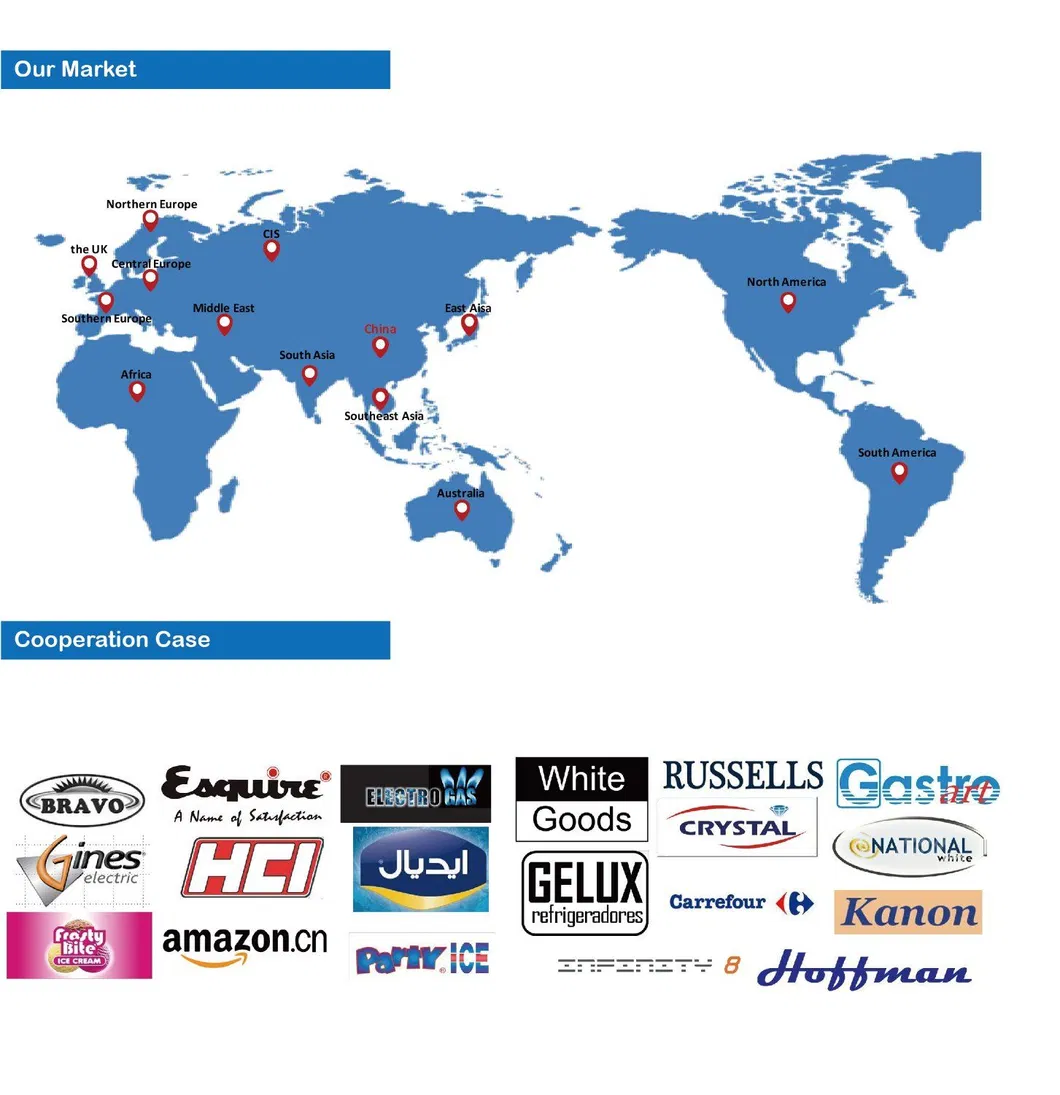 Smad No Frost American French Door Side by Side Refrigerator
