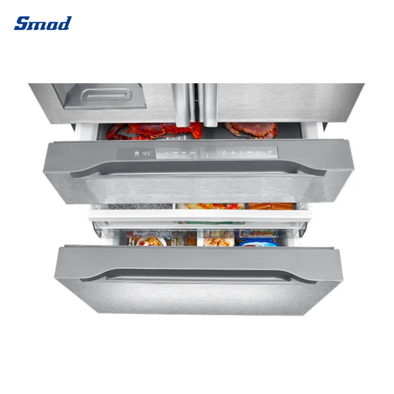 No Frost Inverter Compressor Electronic French Door Refrigerator