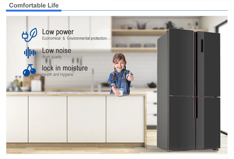 492L Four Door Digital Temperature Control Frost Free Multi Door French Door Refrigerator