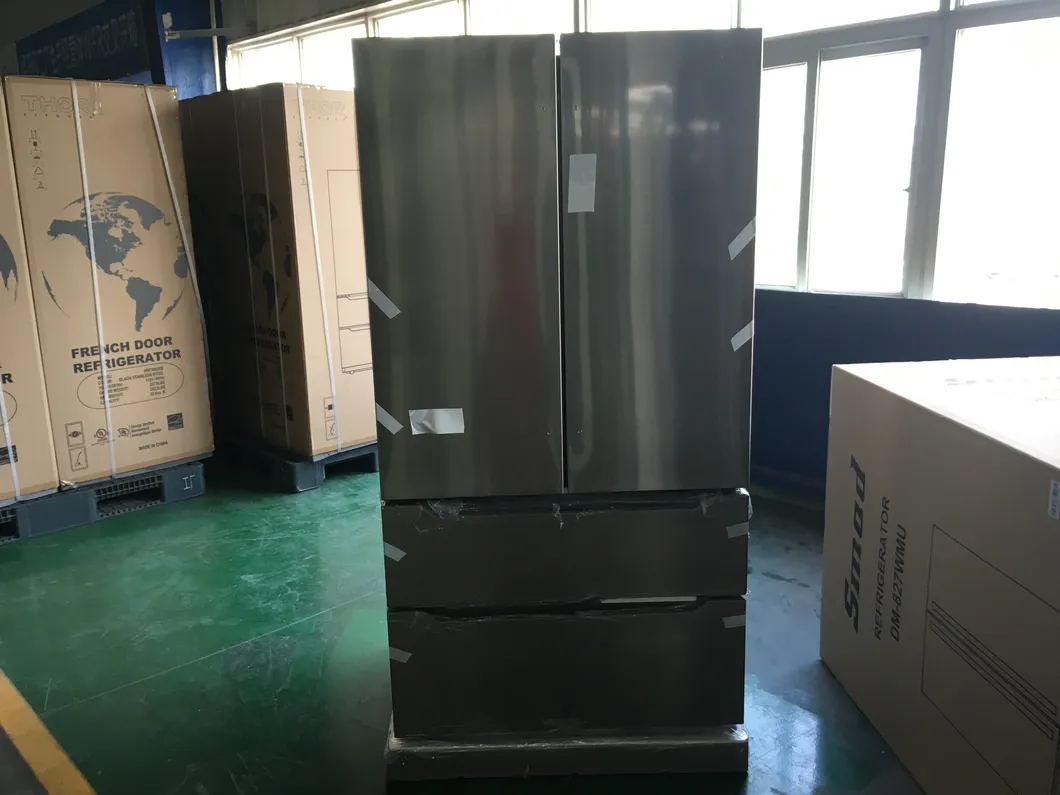 516L Stainless Steel French Door Fridge Refrigerator with Ice Maker