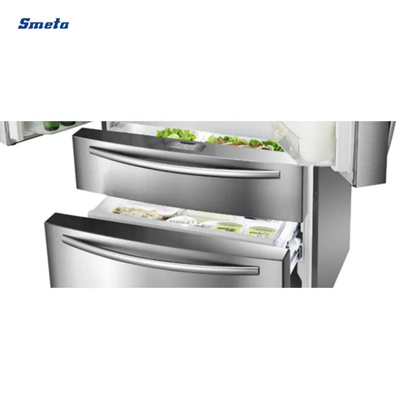 516L Ice Maker Water Dispenser French Door Electronic Refrigerator