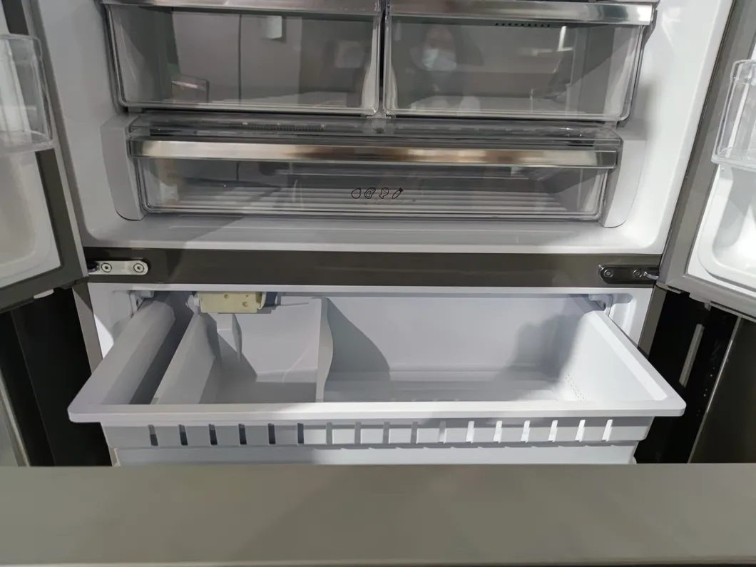 21cuft E-Star 110V USA No Frost French Door Refrigerator with Ice Maker