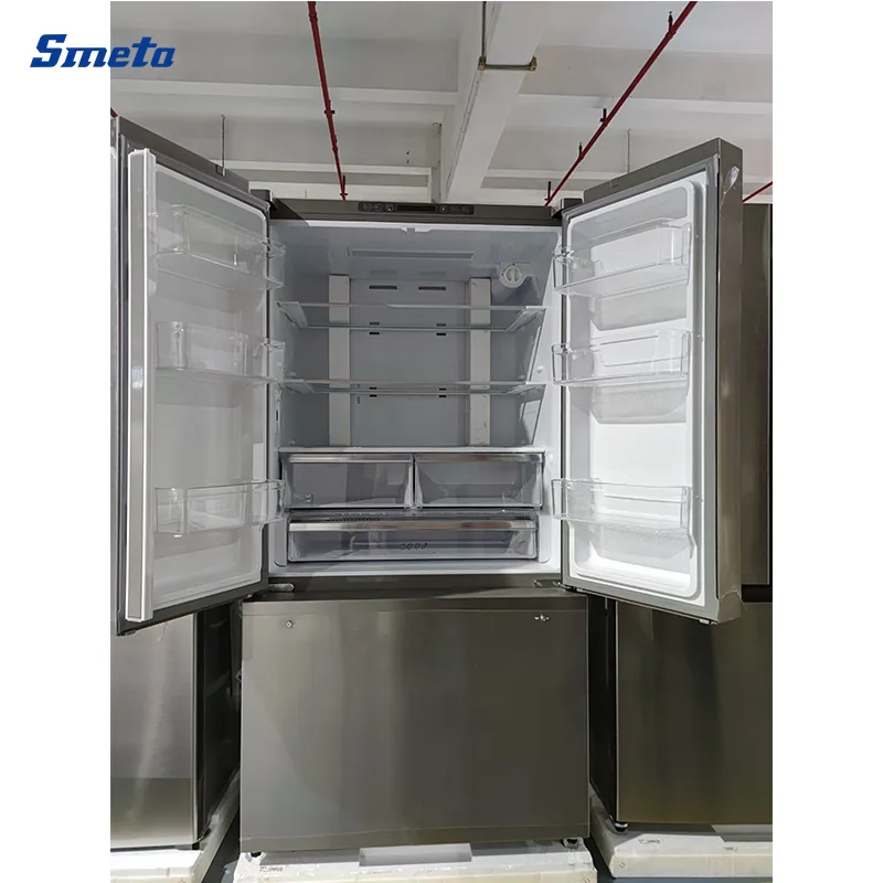 21cuft E-Star 110V USA No Frost French Door Refrigerator with Ice Maker