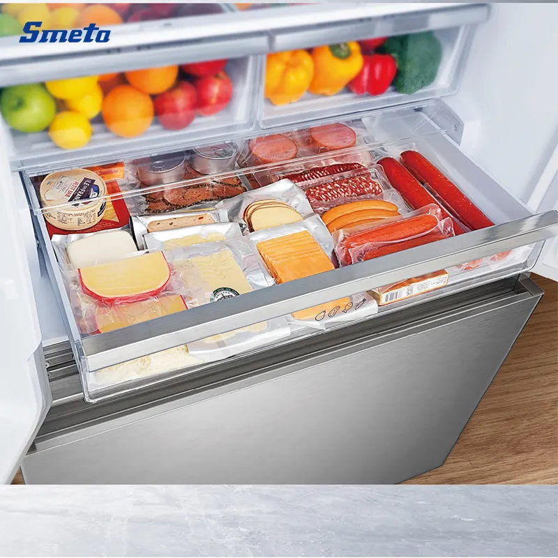 21cuft E-Star 110V USA No Frost French Door Refrigerator with Ice Maker