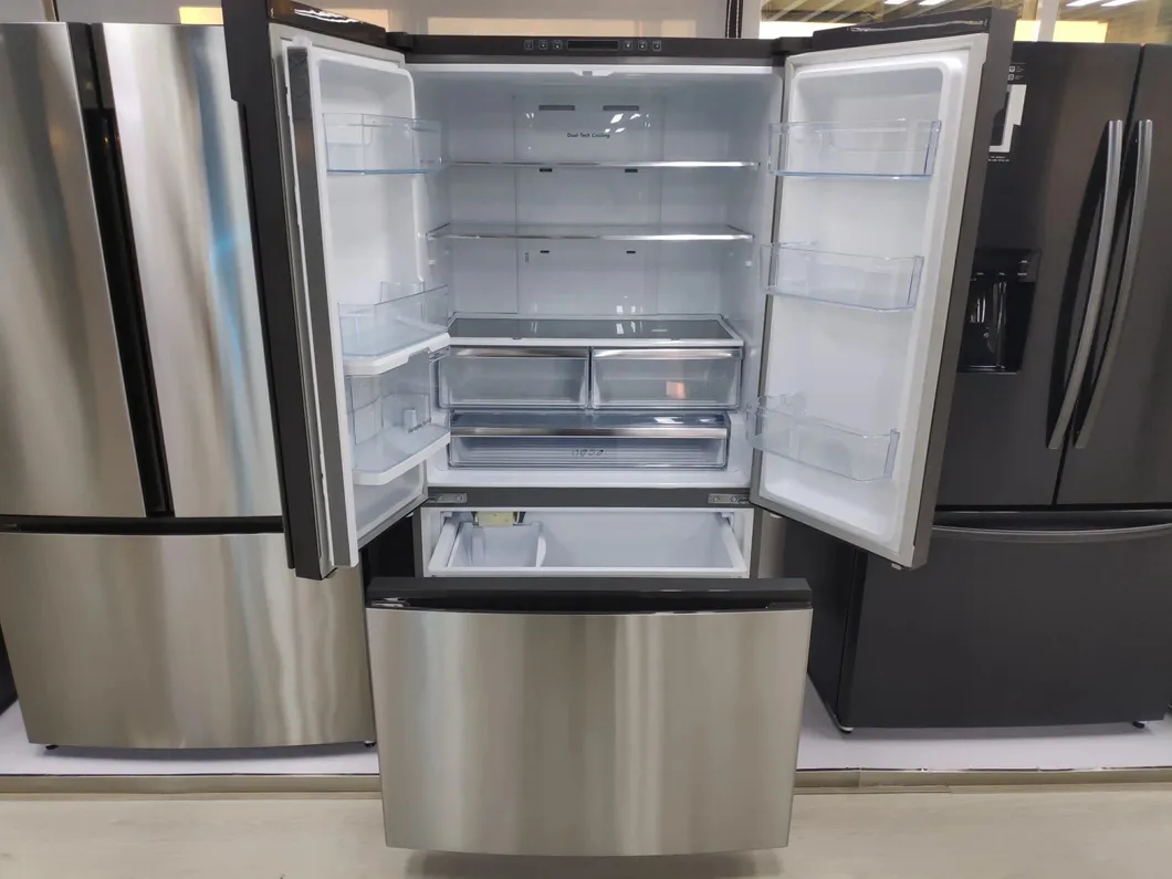Inverter French Door Stainless Steel Inner Water Filter Refrigerator with Ice Maker