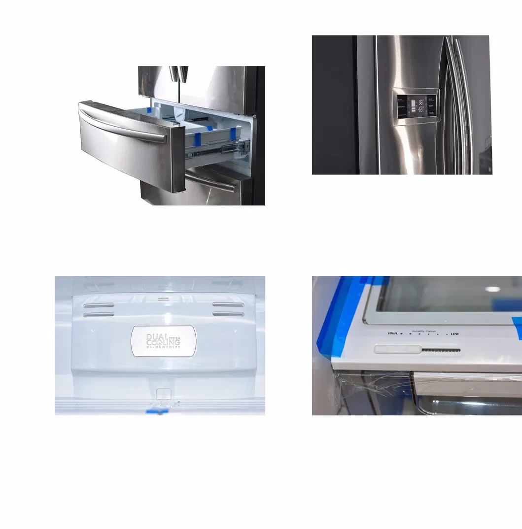 36"French Stainless Steel Door Refrigerator with Bottom Freezers