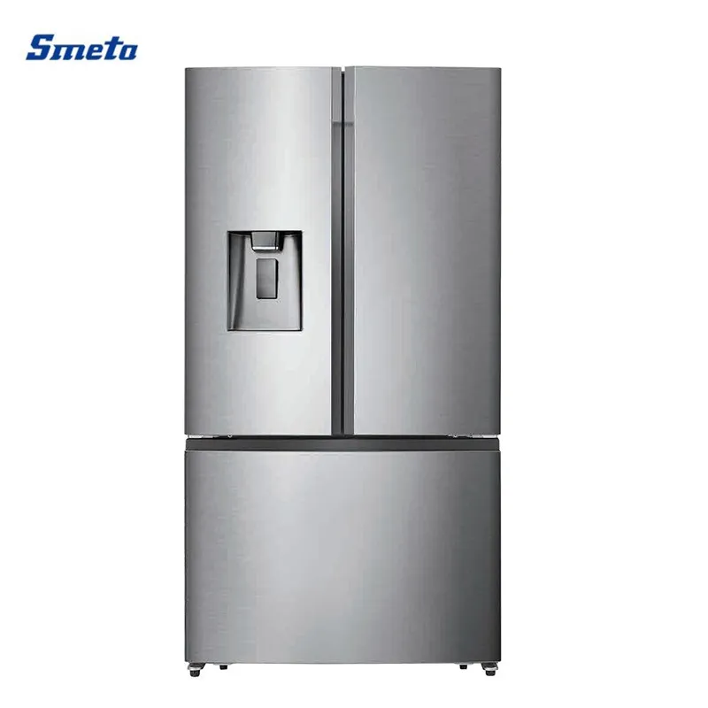 Smeta 596L Home Stainless Steel Side by Side French Door Refrigerators