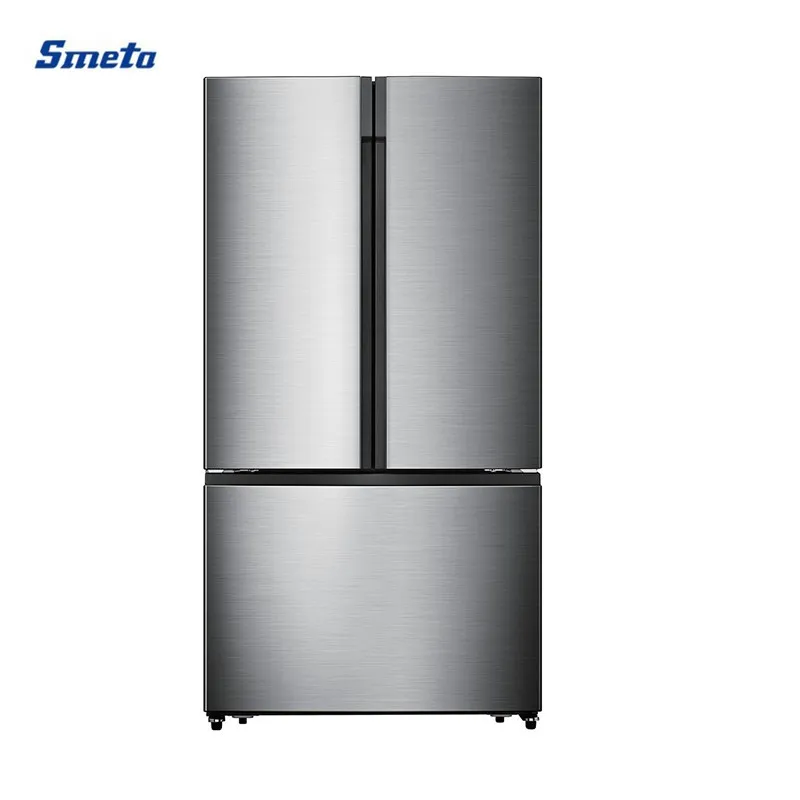 Smeta 596L Home Stainless Steel Side by Side French Door Refrigerators