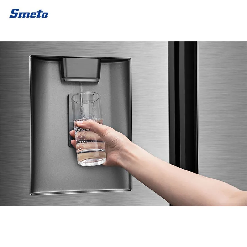Smeta 596L Home Stainless Steel Side by Side French Door Refrigerators
