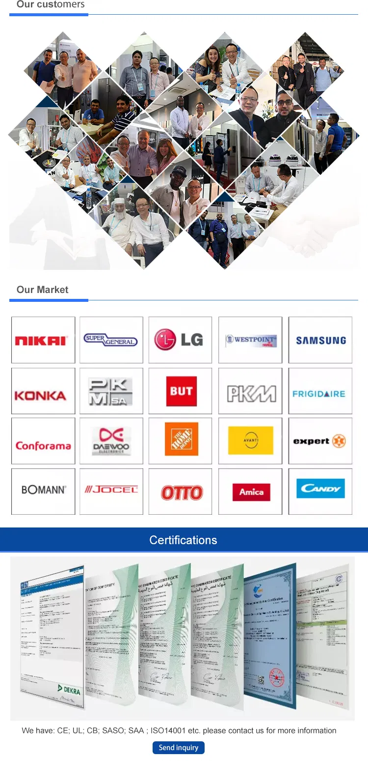 558L Eco-Friendly Home Use Low Noise Frost Free French Door Kitchen Refrigerator