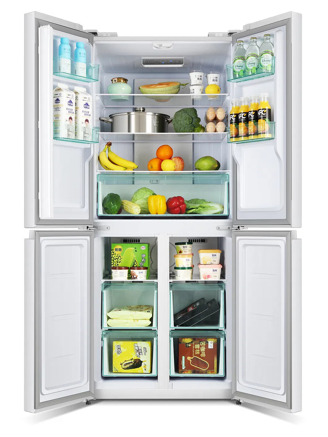 500L Built-in French Cross Door Refrigerator Factory Price Original Manufacturer