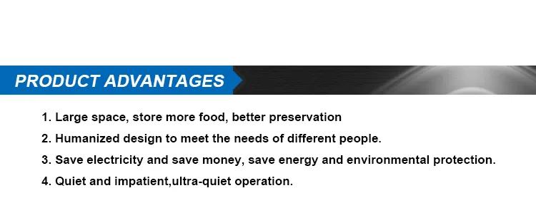 Household Kitchen No Frost Four Door Silver French Door Fridge Freezers Refrigerator