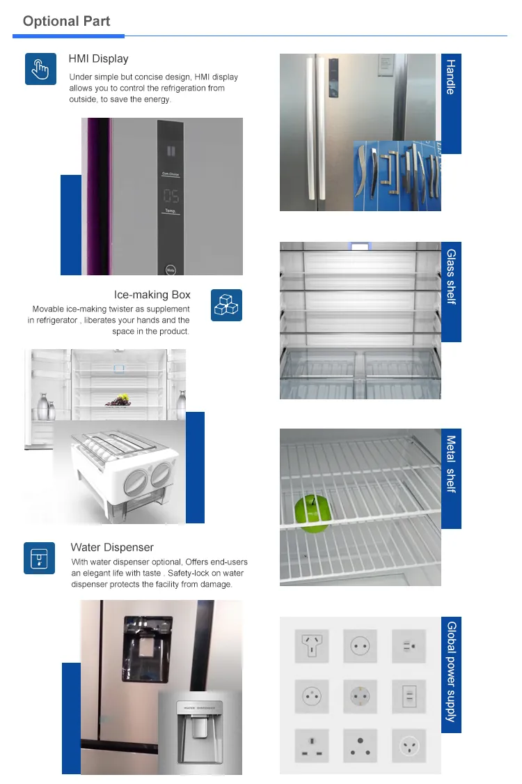 525L Energy Saving No Frost 110V 60Hz Frost Free French Door Refrigerator