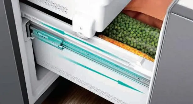 Smad Home 3 Door No Frost French Door Refrigerator with Ice Dispenser