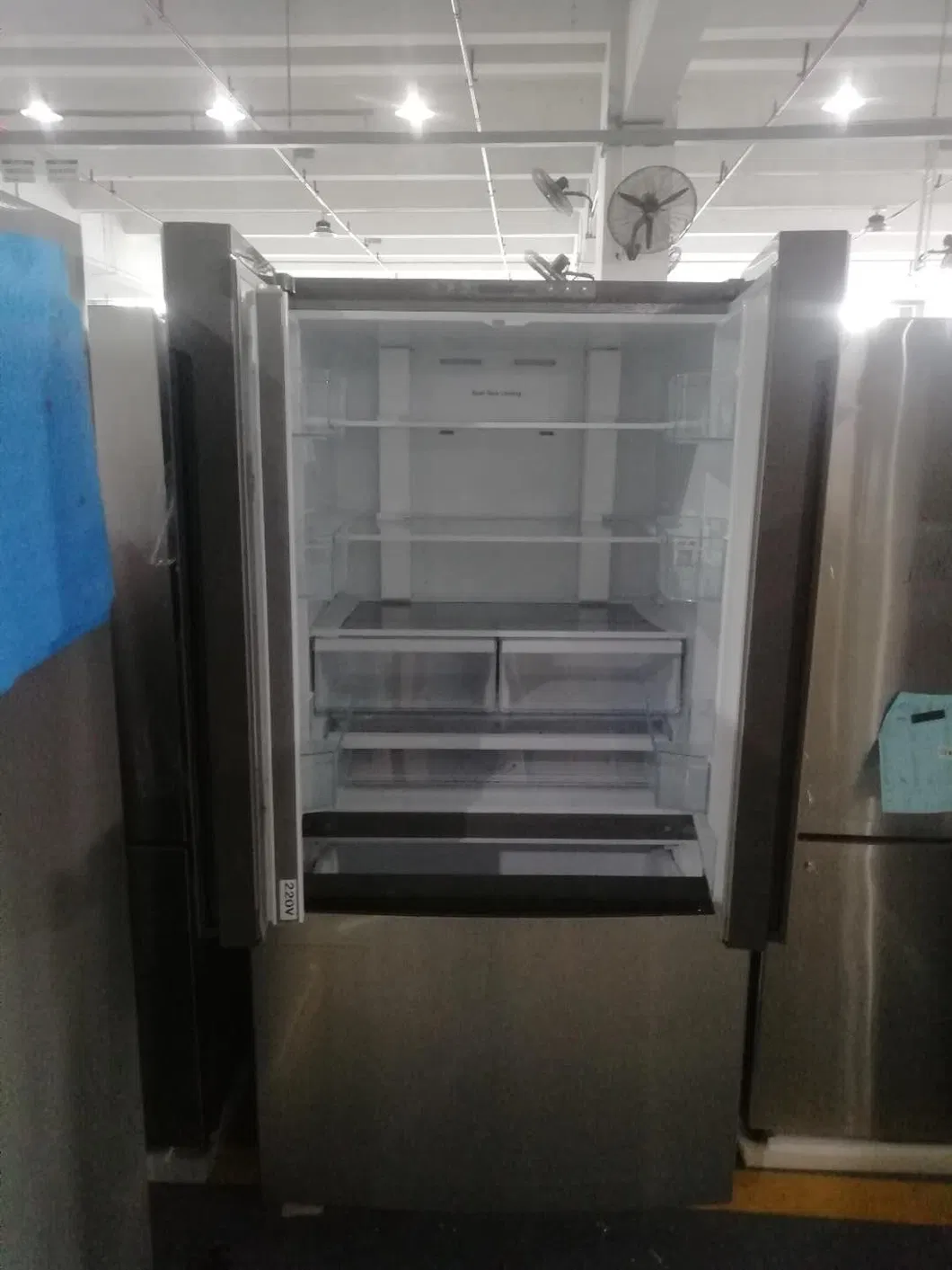 Smeta 26.6 Cuft French Door Fridge Smart Refrigerator with Ice Maker