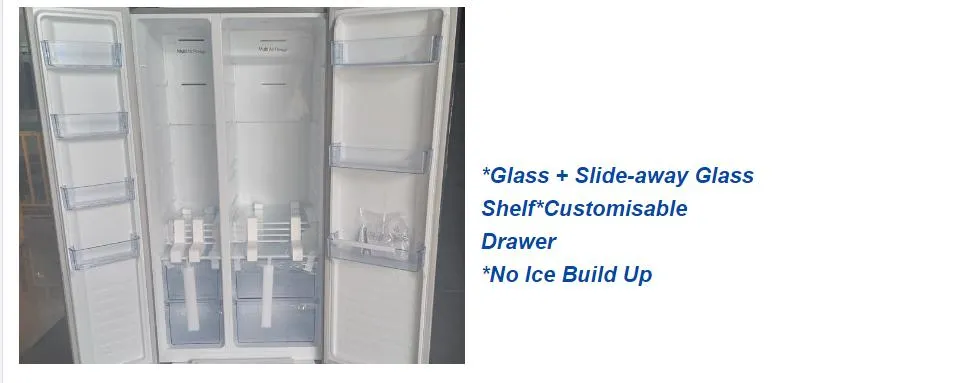Home Use 550L Side by Side French Door Refrigerator