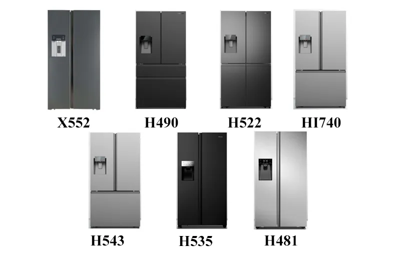 740L Low Power Consumption R600A Gas French Door Luxury Refrigerator Home