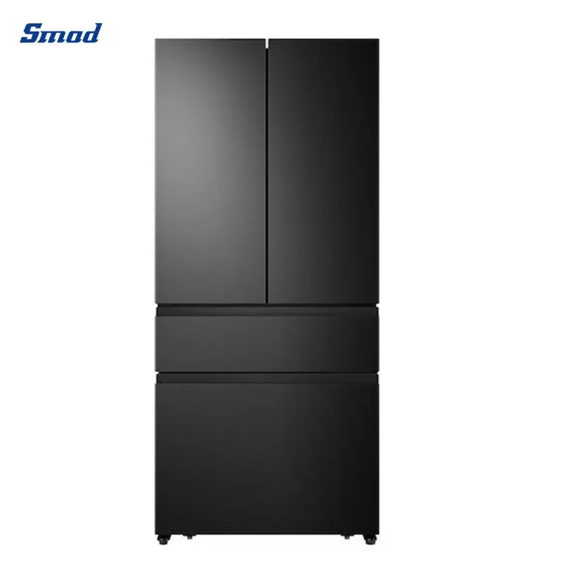 Smad Large Capacity Big Chill Kitchen Automatic Ice Maker Anto Water Dispenser Sslook Inverter French Double Door Bottom Freezer Refrigerator for Home Use